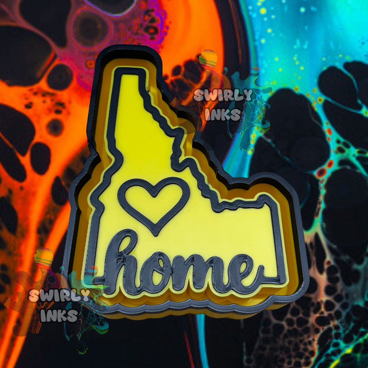 Idaho Home State Shape Freshie Mold