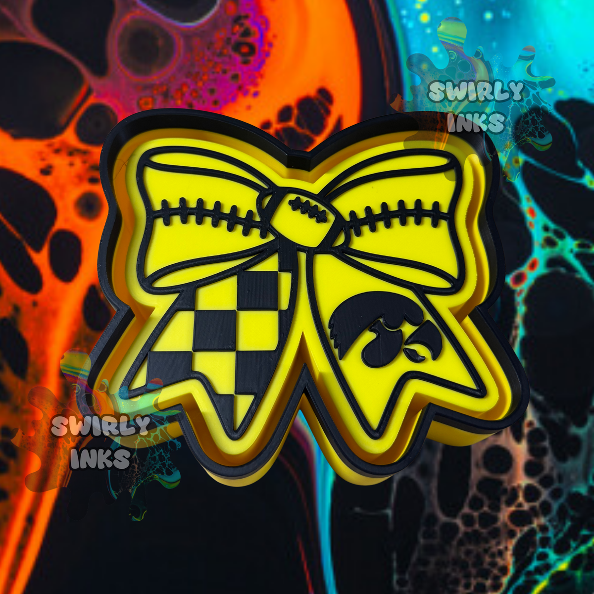 Iowa Hawkeyes Bow Freshie Mold