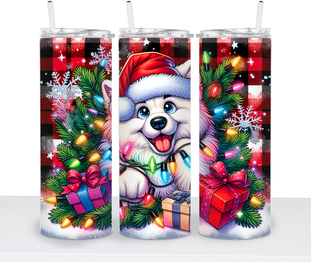 Christmas Dogs with Lights