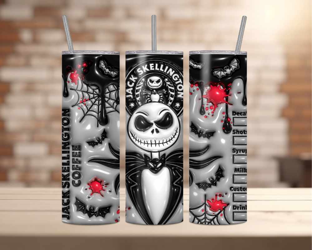 Halloween Movie Characters - 20oz Tumbler - (Jack Coffee 1)