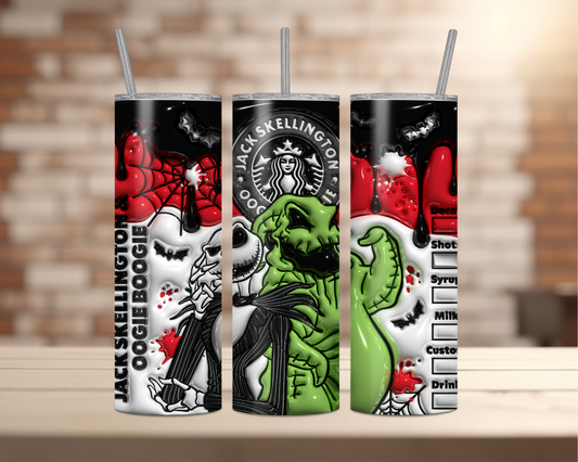 Halloween Movie Characters - 20oz Tumbler - (Jack Coffee 2)