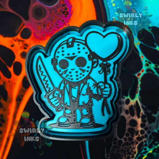 Jason with Heart Balloon Freshie Mold