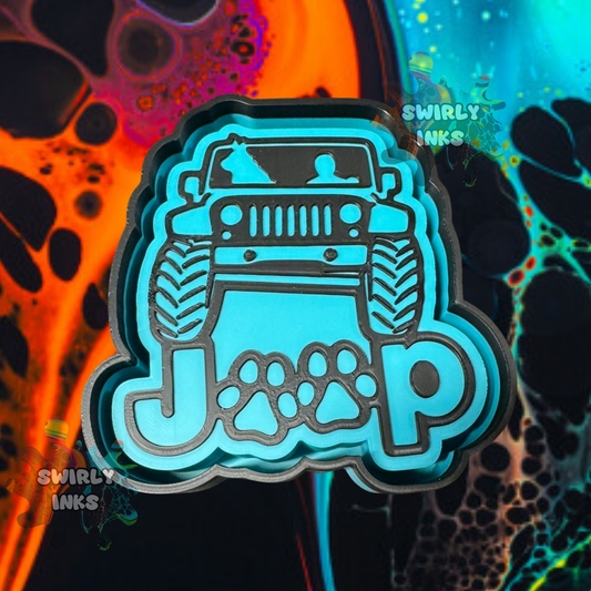 Jeep Dog Paw Freshie Mold