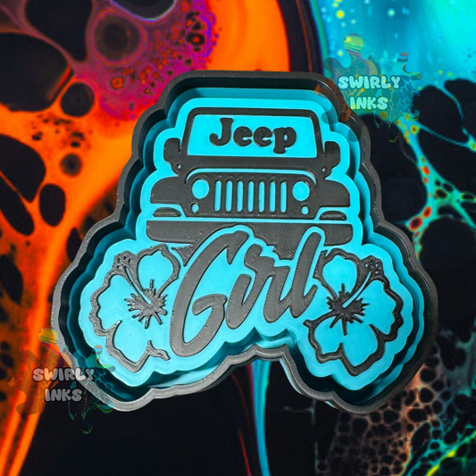 Jeep Girl Freshie Mold