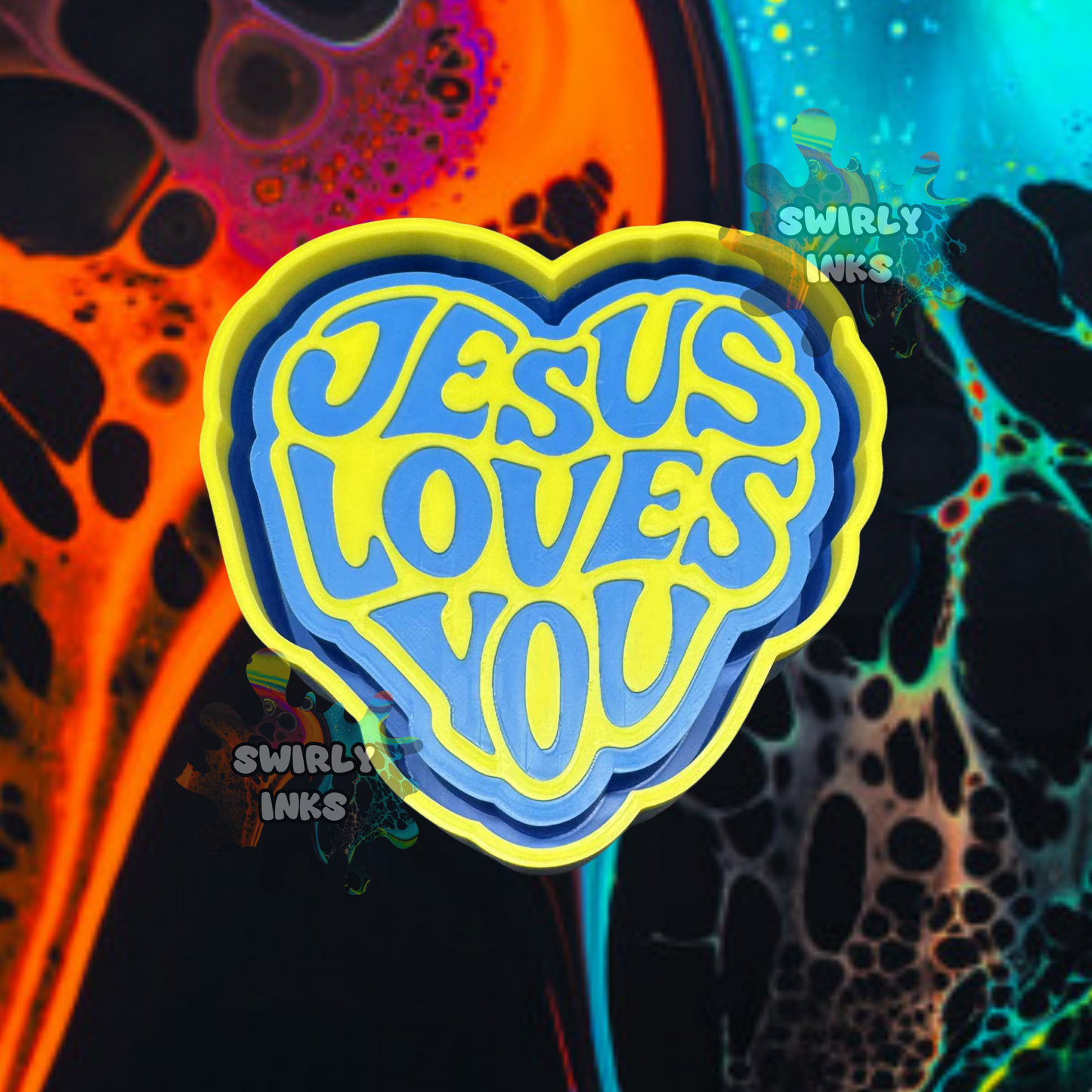 Jesus Loves You Freshie Mold