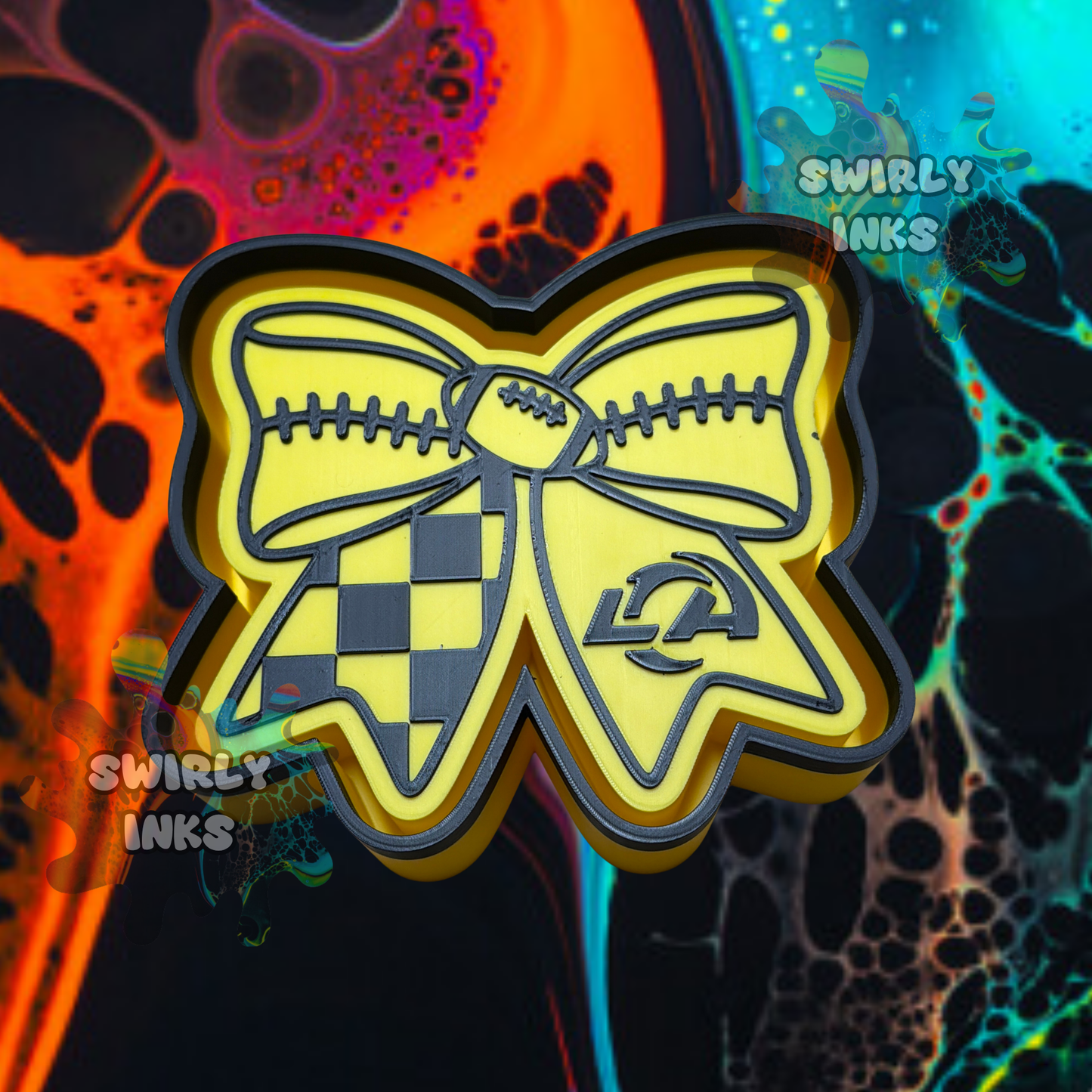 LA Rams Bow Freshie Mold