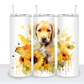 Dogs with Sunflowers