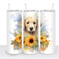 Dogs with Sunflowers