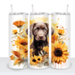 Dogs with Sunflowers