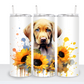 Dogs with Sunflowers