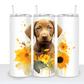 Dogs with Sunflowers