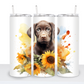 Dogs with Sunflowers