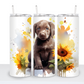 Dogs with Sunflowers