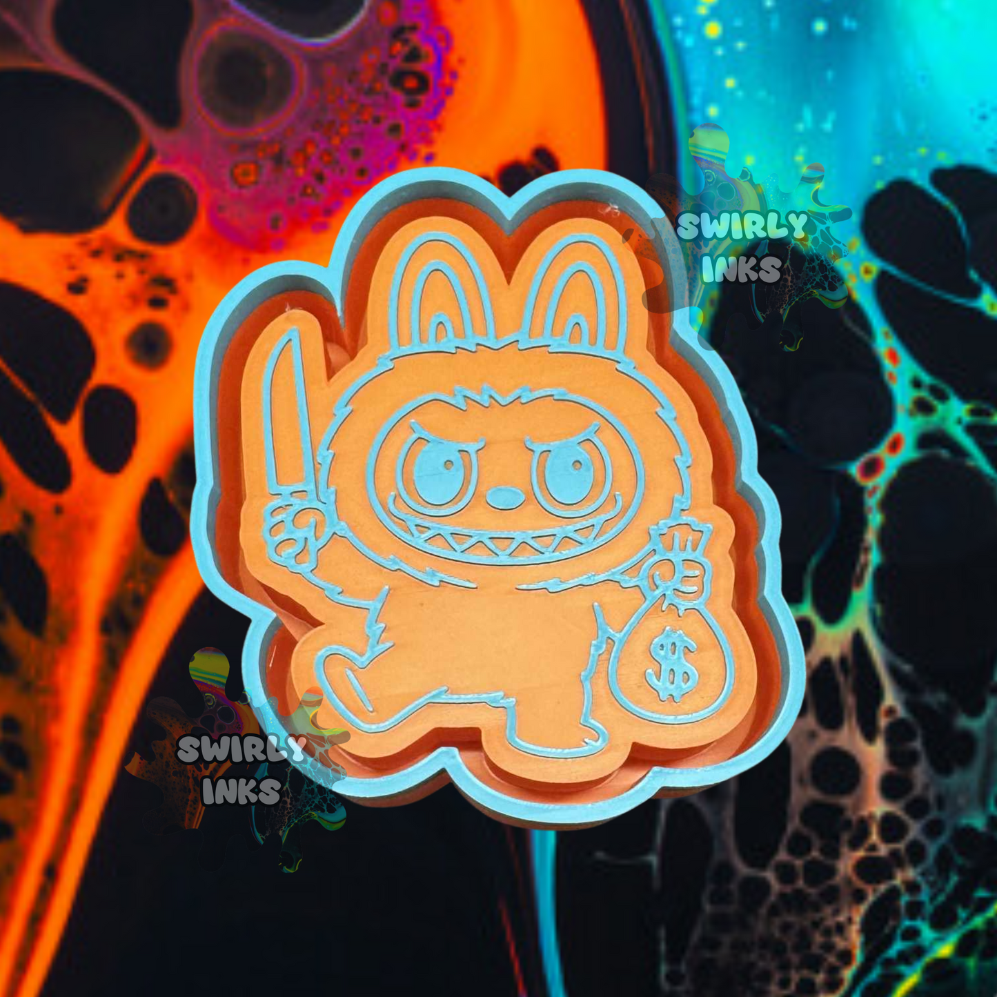 Money Bag Labubu Freshie Mold