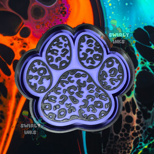 Leopard Paw Print Freshie Mold