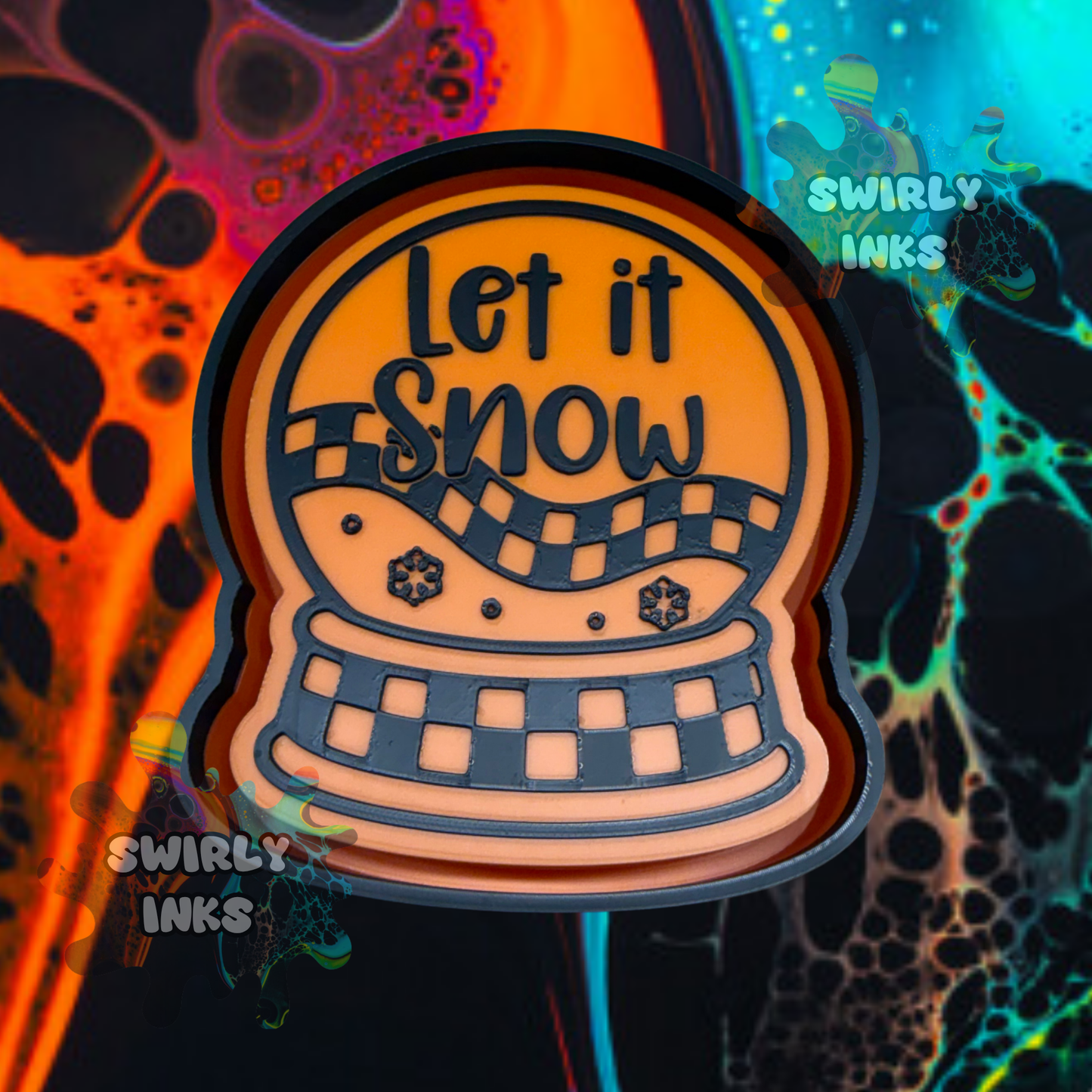 Let it Snow Globe Freshie Mold