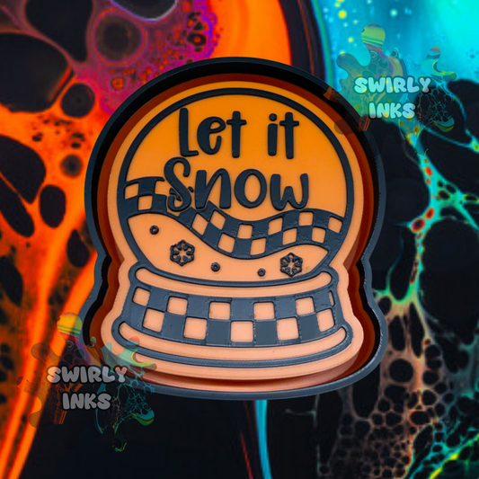 Let it Snow Globe Freshie Mold