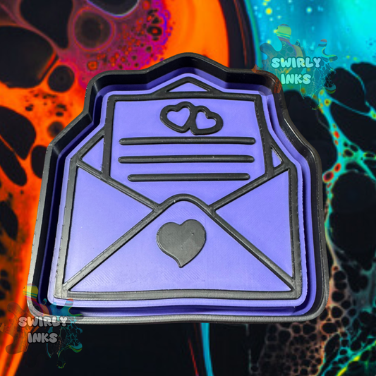 Letter Envelope Heart Freshie Mold