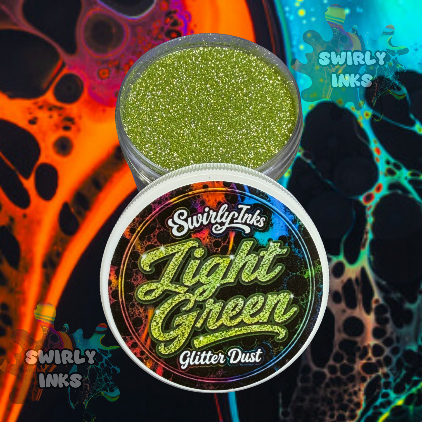 Light Green Glitter Dust 1oz