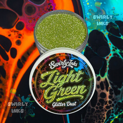 Light Green Glitter Dust 1oz