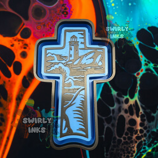 Lighthouse Bank Cross Freshie Mold