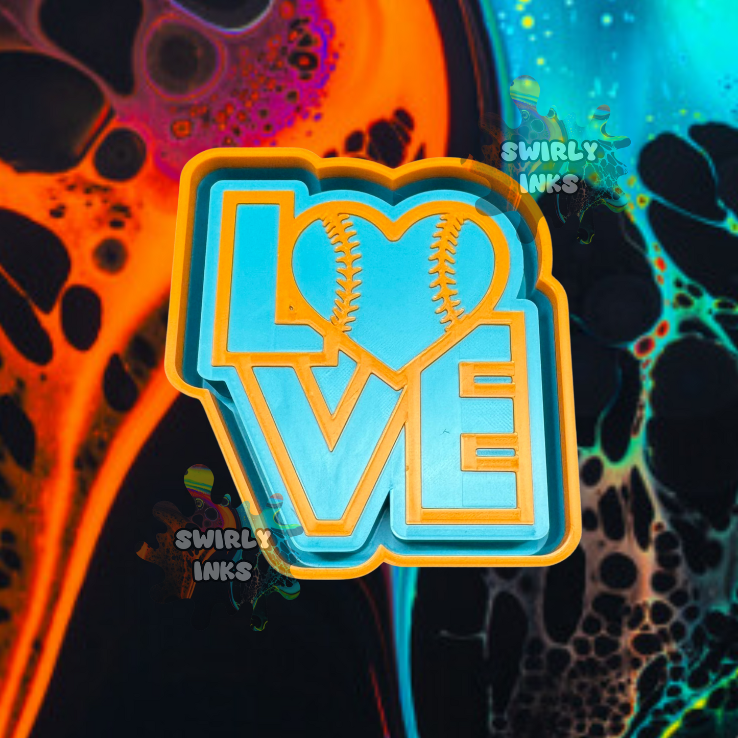 Love Baseball Freshie Mold