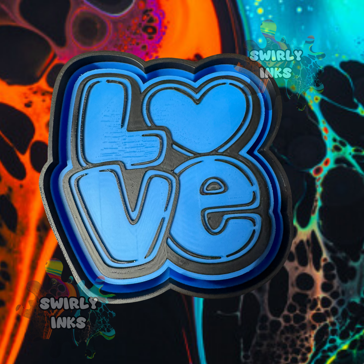 Love Bubble Letters Freshie Mold