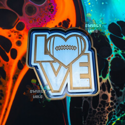 Love Football Freshie Mold