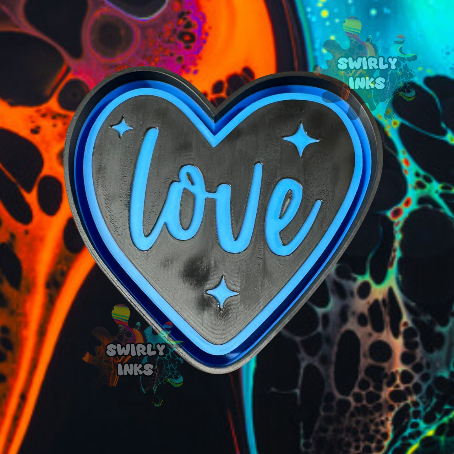 Love Heart Freshie Mold