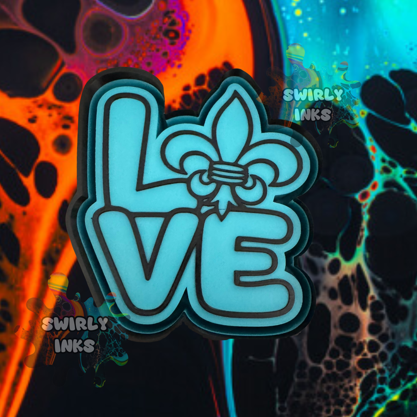 Love Mardi Gras Freshie Mold