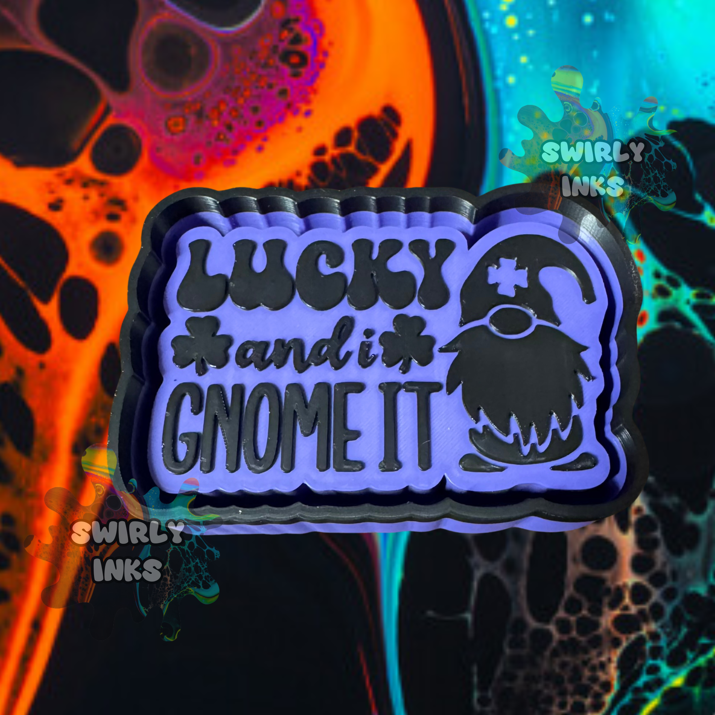 Lucky and I Gnome It Freshie Mold