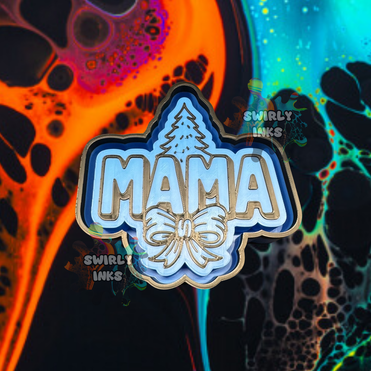 Mama Bow Christmas Tree Freshie Mold