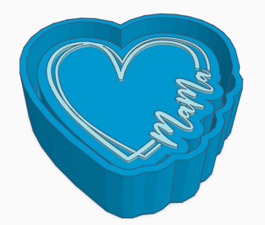 Mama Heart Freshie Mold