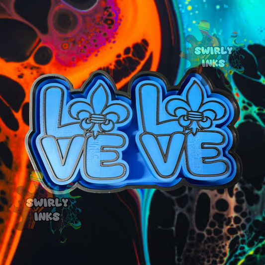 Mardi Gras Love Vent Freshie Mold