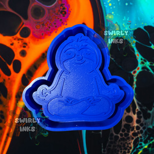 Meditating Sloth Freshie Mold