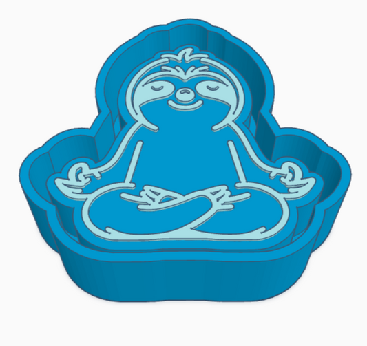 Meditating Sloth Freshie Mold
