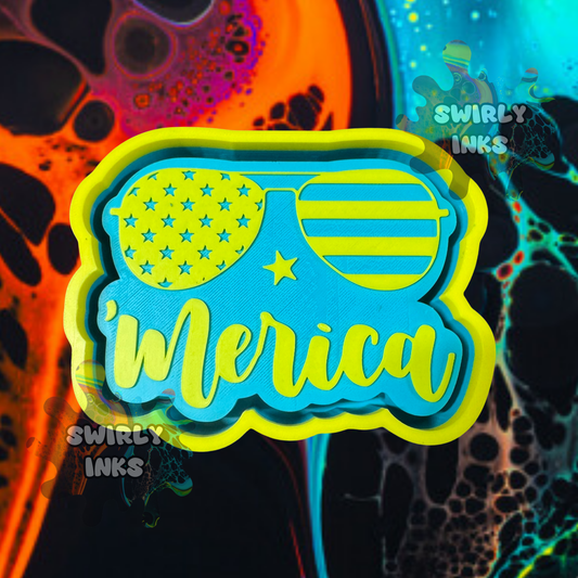 'Merica Sunglasses Freshie Mold
