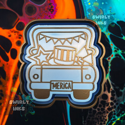 Merica Truck Freshie Mold