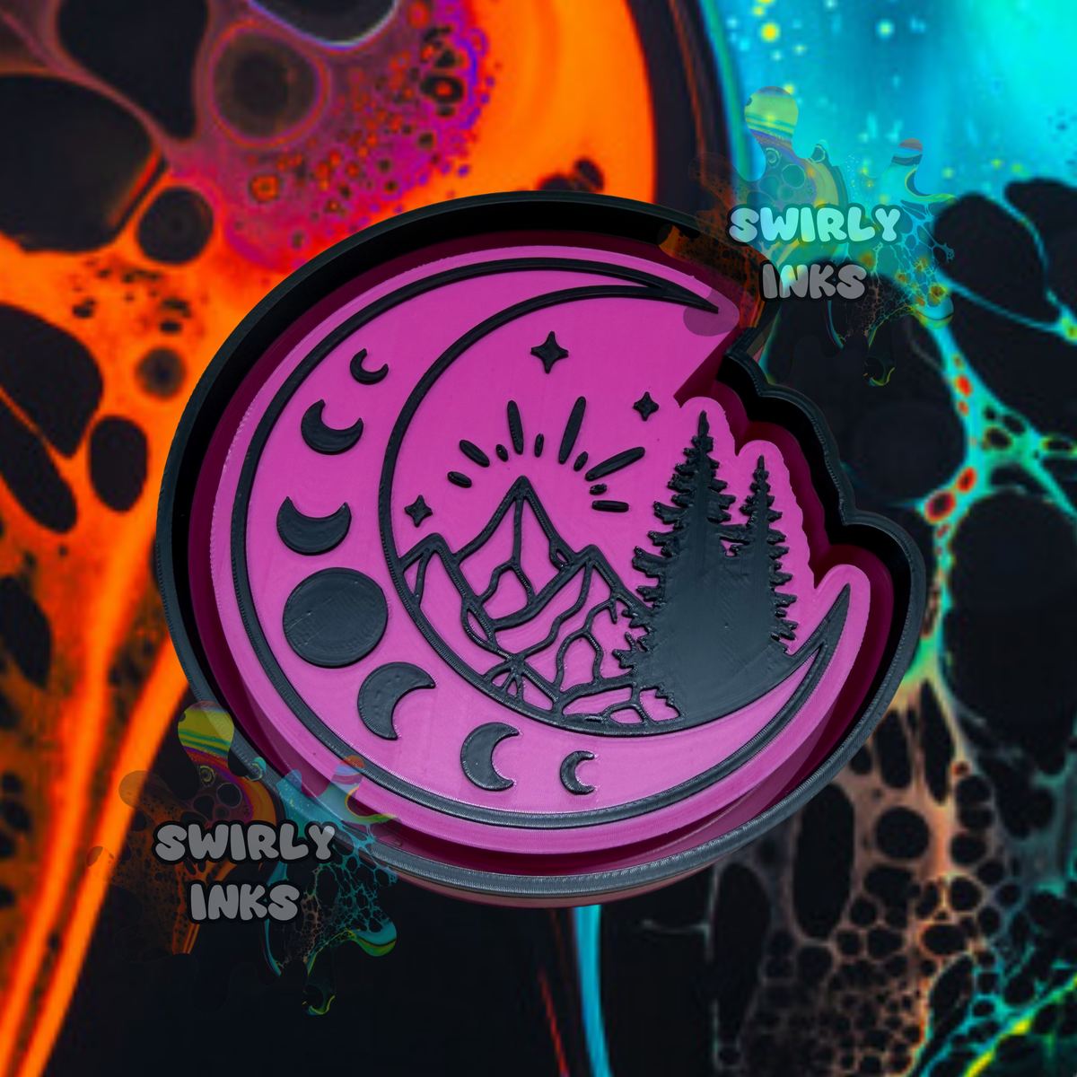 Moon Mountains Freshie Mold