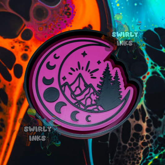 Moon Mountains Freshie Mold