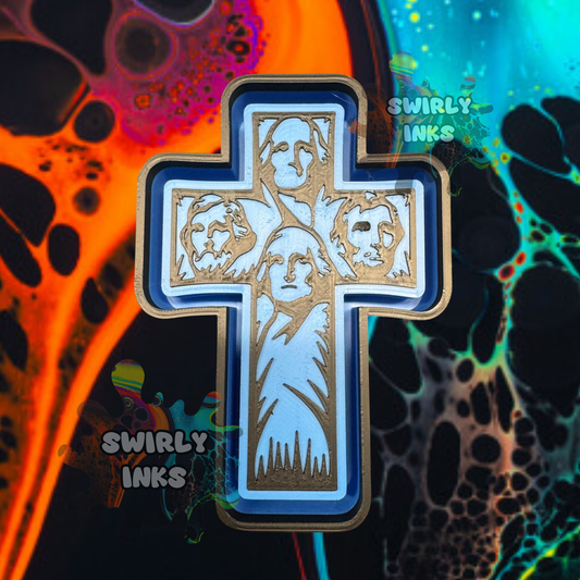 Mount Rushmore Cross Freshie Mold