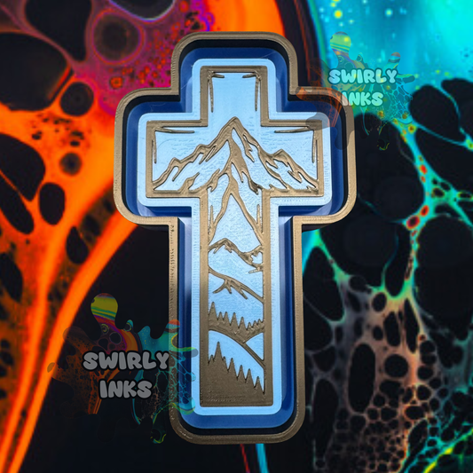 Mountain Cross Freshie Mold