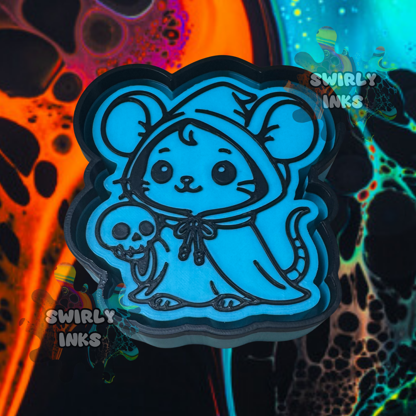 Mouse with Skull Freshie Mold