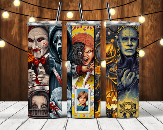 Halloween Movie Characters - 20oz Tumbler - (Movies 06)