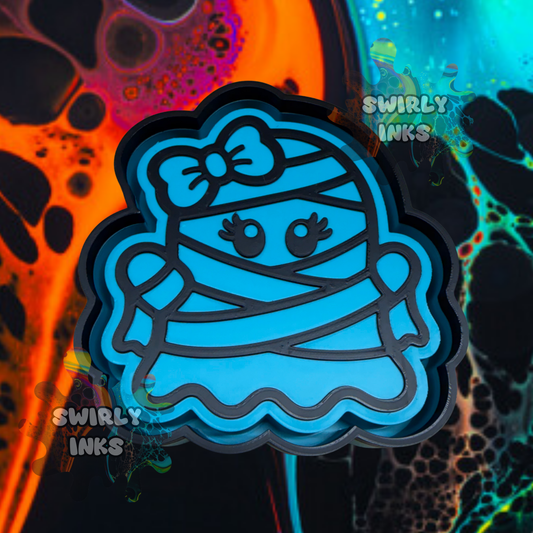 Mummy Ghost Bow Freshie Mold