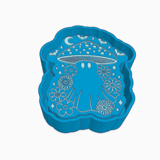 Ghost Mushroom Freshie Mold