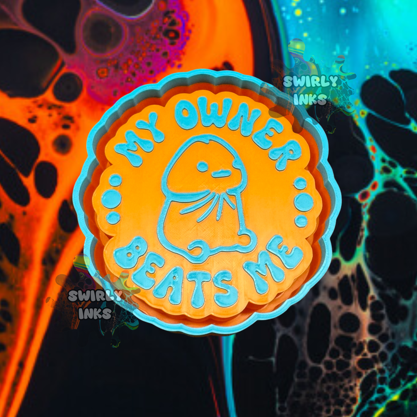 My Owner Beats Me Freshie Mold