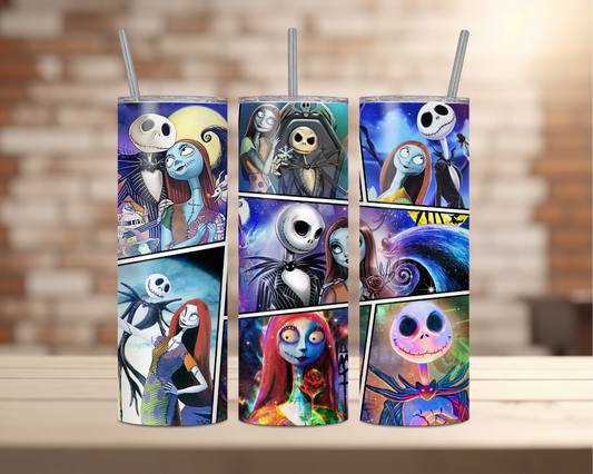 Halloween Movie Characters - 20oz Tumbler - (NBC 1)