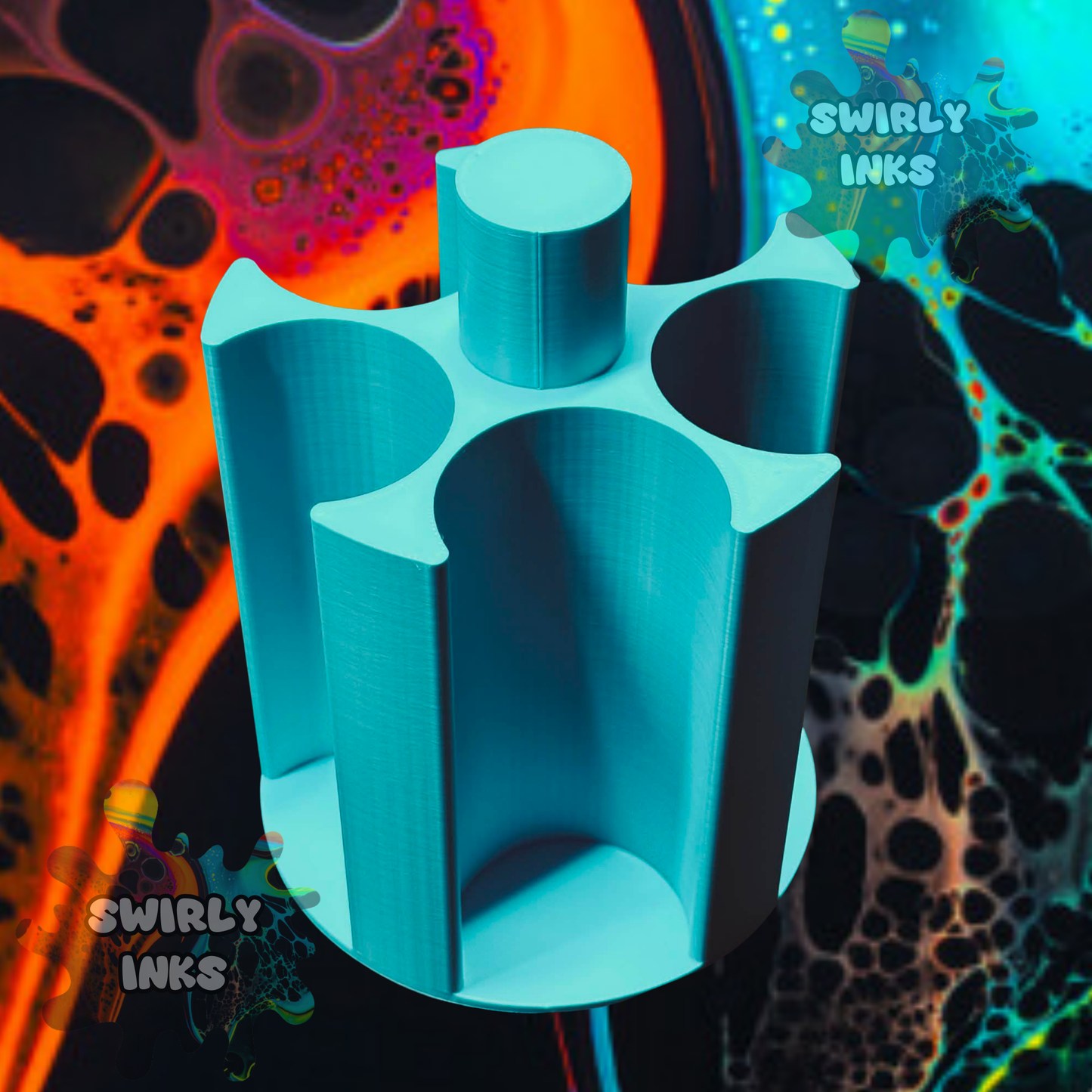 3d Printed Glitter/Mica Jar Holder Organizer - Holds 20 Containers - Stack-able