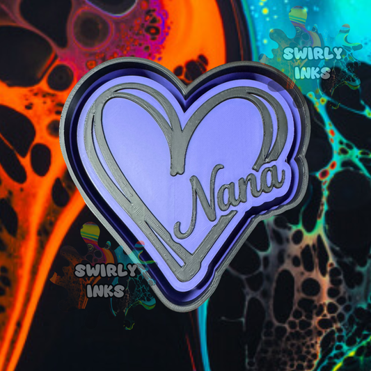 Nana Heart Freshie Mold